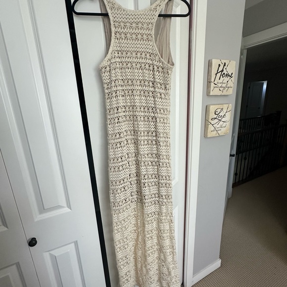 Crochet cotton maxi dress summer - Picture 6 of 7